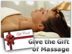 Give the Gift Of Massage. Click here to purchase a gift certificate online. 